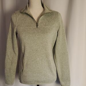 Light Gray Quarter-Zip Pullover
